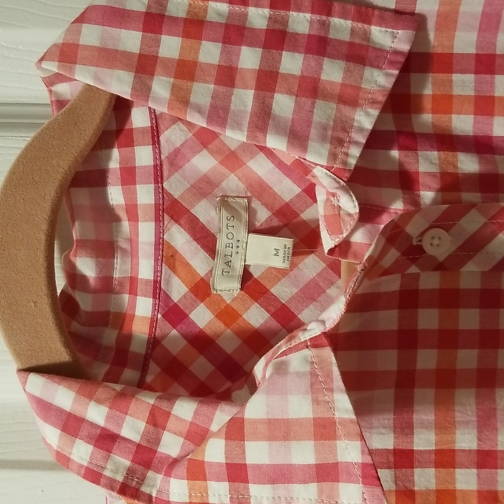 Talbots Long Sleeve W/Button for Shorter Sleeves Size Medium - Picture 2 of 8
